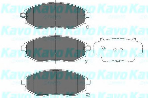 KAVO PARTS KBP-1011 Тормозные колодки для DAEWOO TOSCA (Дэу Тосcа) KAVO PARTS KBP-1011 Тормозные колодки для DAEWOO TOSCA (Дэу Тосcа)