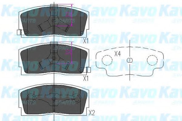 KAVO PARTS KBP-1501 Тормозные колодки для DAIHATSU APPLAUSE II (Дайхатсу Апплаусэ 2) KAVO PARTS KBP-1501 Тормозные колодки для DAIHATSU APPLAUSE II (Дайхатсу Апплаусэ 2)