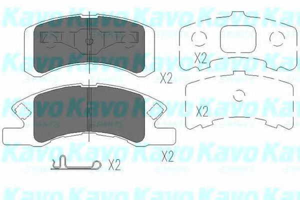 KAVO PARTS KBP-1511 Тормозные колодки для DAIHATSU CUORE VI (Дайхатсу Cуорэ vи) KAVO PARTS KBP-1511 Тормозные колодки для DAIHATSU CUORE VI (Дайхатсу Cуорэ vи)
