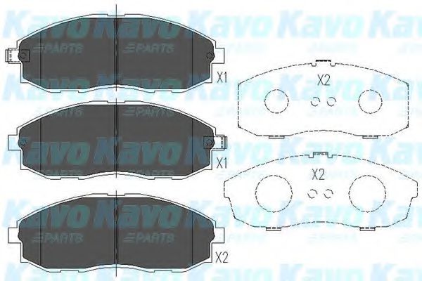KAVO PARTS KBP-3003 Тормозные колодки для HYUNDAI H 200 (Хендай Х 200) KAVO PARTS KBP-3003 Тормозные колодки для HYUNDAI H 200 (Хендай Х 200)