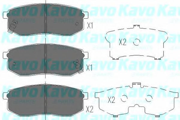 KAVO PARTS KBP-3013 Тормозные колодки для HYUNDAI SANTAMO (Хендай Сантамо) KAVO PARTS KBP-3013 Тормозные колодки для HYUNDAI SANTAMO (Хендай Сантамо)