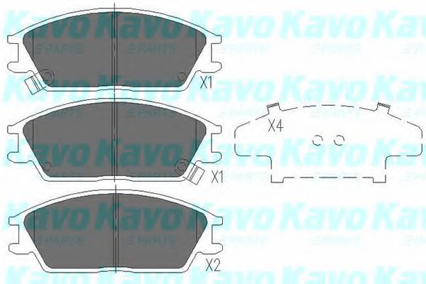 KAVO PARTS KBP-3028 Тормозные колодки для HYUNDAI EXCEL (Хендай Эxcэл) KAVO PARTS KBP-3028 Тормозные колодки для HYUNDAI EXCEL (Хендай Эxcэл)