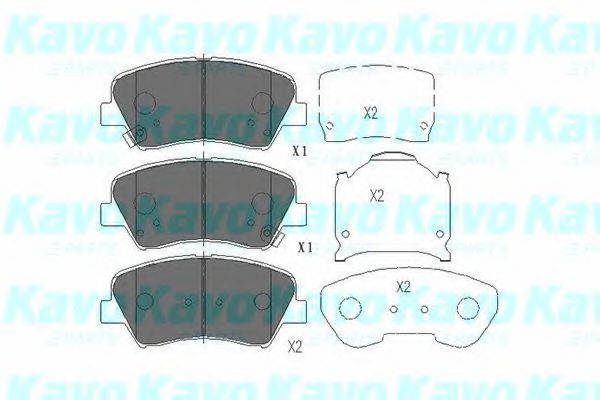 KAVO PARTS KBP-3030 Тормозные колодки для HYUNDAI FLUIDIC ELANTRA (Хендай Флуидиc элантра) KAVO PARTS KBP-3030 Тормозные колодки для HYUNDAI FLUIDIC ELANTRA (Хендай Флуидиc элантра)