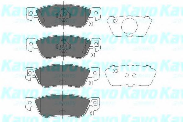 KAVO PARTS KBP-3504 Тормозные колодки для ISUZU TROOPER (Исузу Троопэр) KAVO PARTS KBP-3504 Тормозные колодки для ISUZU TROOPER (Исузу Троопэр)