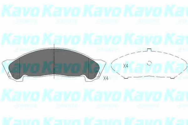 KAVO PARTS KBP-3508 Тормозные колодки для ISUZU N (Исузу Н)