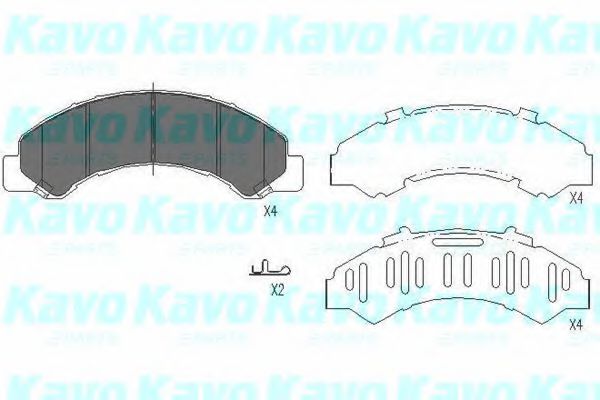 KAVO PARTS KBP-3512 Тормозные колодки для ISUZU ELF (Исузу Элф) KAVO PARTS KBP-3512 Тормозные колодки для ISUZU ELF (Исузу Элф)