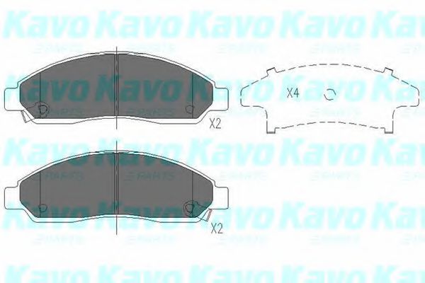 KAVO PARTS KBP-3513 Тормозные колодки для ISUZU N (Исузу Н)