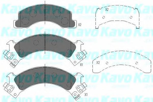 KAVO PARTS KBP-3516 Тормозные колодки для ISUZU ELF (Исузу Элф) KAVO PARTS KBP-3516 Тормозные колодки для ISUZU ELF (Исузу Элф)