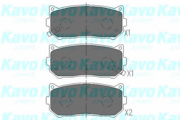 KAVO PARTS KBP-4001 Тормозные колодки для KIA MENTOR / SHUMA (Киа Мэнтор / шума) KAVO PARTS KBP-4001 Тормозные колодки для KIA MENTOR / SHUMA (Киа Мэнтор / шума)