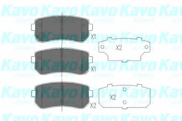 KAVO PARTS KBP-4007 Тормозные колодки для KIA (Киа) KAVO PARTS KBP-4007 Тормозные колодки для KIA (Киа)