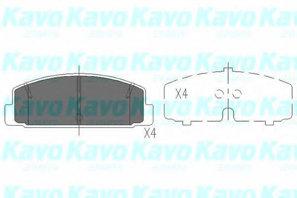 KAVO PARTS KBP-4506 Тормозные колодки для MAZDA 323 F/P VI (Мазда 323 ф/п vи) KAVO PARTS KBP-4506 Тормозные колодки для MAZDA 323 F/P VI (Мазда 323 ф/п vи)