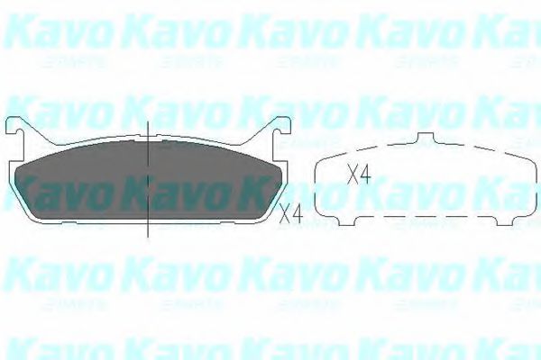 KAVO PARTS KBP-4507 Тормозные колодки для MAZDA 323 F/P VI (Мазда 323 ф/п vи) KAVO PARTS KBP-4507 Тормозные колодки для MAZDA 323 F/P VI (Мазда 323 ф/п vи)