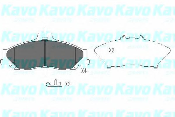 KAVO PARTS KBP-4510 Тормозные колодки для MAZDA PROCEED/DRIFTER (Мазда Просид/дрифтэр) KAVO PARTS KBP-4510 Тормозные колодки для MAZDA PROCEED/DRIFTER (Мазда Просид/дрифтэр)