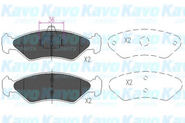 KAVO PARTS KBP-4533 Тормозные колодки для MAZDA SOHO III (Мазда Сохо 3) KAVO PARTS KBP-4533 Тормозные колодки для MAZDA SOHO III (Мазда Сохо 3)