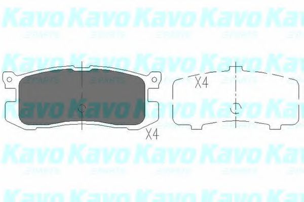 KAVO PARTS KBP-4537 Тормозные колодки для MAZDA 626 III (Мазда 626 3) KAVO PARTS KBP-4537 Тормозные колодки для MAZDA 626 III (Мазда 626 3)
