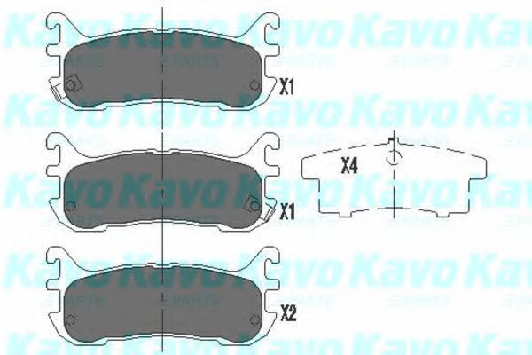 KAVO PARTS KBP-4539 Тормозные колодки для MAZDA MIATA II (Мазда Миата 2) KAVO PARTS KBP-4539 Тормозные колодки для MAZDA MIATA II (Мазда Миата 2)