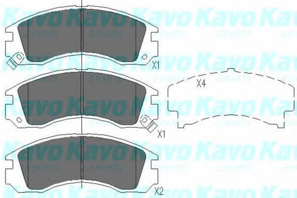 KAVO PARTS KBP-5503 Тормозные колодки для MITSUBISHI CHALLENGER (Митсубиши/митсубиси Чаллэнгэр) KAVO PARTS KBP-5503 Тормозные колодки для MITSUBISHI CHALLENGER (Митсубиши/митсубиси Чаллэнгэр)
