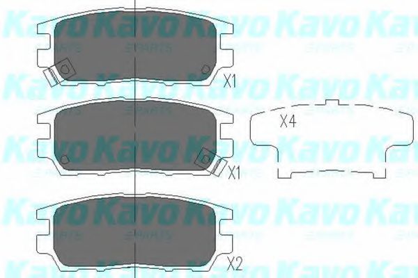 KAVO PARTS KBP-5504 Тормозные колодки для MITSUBISHI CHALLENGER (Митсубиши/митсубиси Чаллэнгэр) KAVO PARTS KBP-5504 Тормозные колодки для MITSUBISHI CHALLENGER (Митсубиши/митсубиси Чаллэнгэр)