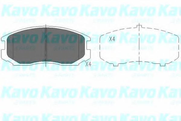 KAVO PARTS KBP-5505 Тормозные колодки для MITSUBISHI LANCER IV (Митсубиши/митсубиси Ланcэр иv) KAVO PARTS KBP-5505 Тормозные колодки для MITSUBISHI LANCER IV (Митсубиши/митсубиси Ланcэр иv)