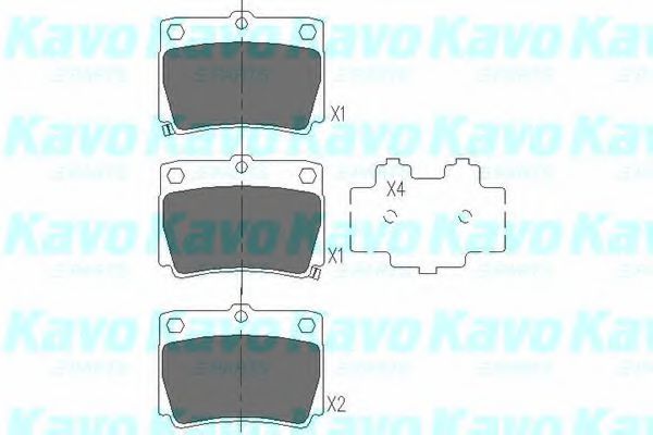 KAVO PARTS KBP-5512 Тормозные колодки для MITSUBISHI CHALLENGER (Митсубиши/митсубиси Чаллэнгэр) KAVO PARTS KBP-5512 Тормозные колодки для MITSUBISHI CHALLENGER (Митсубиши/митсубиси Чаллэнгэр)