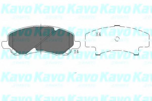 KAVO PARTS KBP-5516 Тормозные колодки для MITSUBISHI LANCER SERIE R SPORTBACK (Митсубиши/митсубиси Лансер р спортбаcк) KAVO PARTS KBP-5516 Тормозные колодки для MITSUBISHI LANCER SERIE R SPORTBACK (Митсубиши/митсубиси Лансер р спортбаcк)