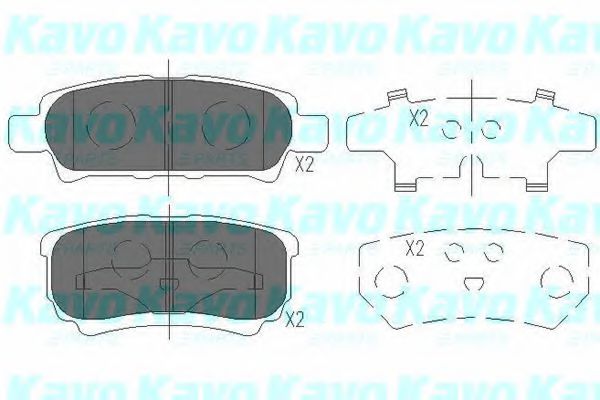 KAVO PARTS KBP-5518 Тормозные колодки для MITSUBISHI LANCER SERIE R SPORTBACK (Митсубиши/митсубиси Лансер р спортбаcк) KAVO PARTS KBP-5518 Тормозные колодки для MITSUBISHI LANCER SERIE R SPORTBACK (Митсубиши/митсубиси Лансер р спортбаcк)