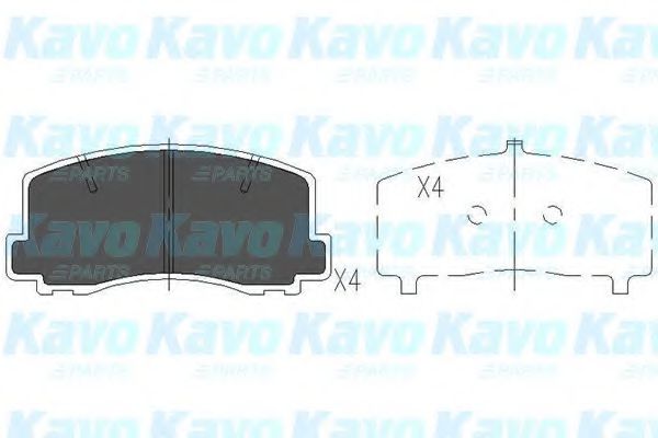 KAVO PARTS KBP-5522 Тормозные колодки для MITSUBISHI TREDIA (Митсубиши/митсубиси Трэдиа) KAVO PARTS KBP-5522 Тормозные колодки для MITSUBISHI TREDIA (Митсубиши/митсубиси Трэдиа)