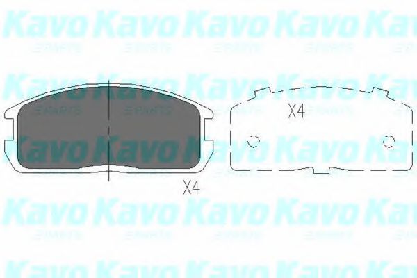 KAVO PARTS KBP-5524 Тормозные колодки для MITSUBISHI COLT II (Митсубиши/митсубиси Cолт 2) KAVO PARTS KBP-5524 Тормозные колодки для MITSUBISHI COLT II (Митсубиши/митсубиси Cолт 2)