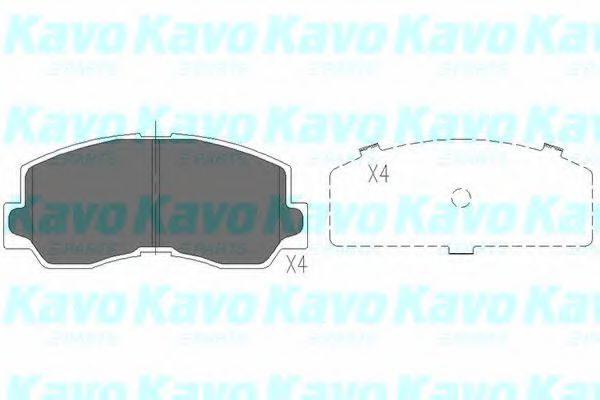 KAVO PARTS KBP-5532 Тормозные колодки для MITSUBISHI MONTERO (Митсубиши/митсубиси Монтэро) KAVO PARTS KBP-5532 Тормозные колодки для MITSUBISHI MONTERO (Митсубиши/митсубиси Монтэро)