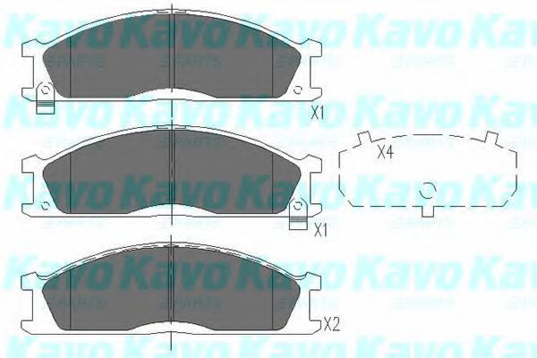 KAVO PARTS KBP-6503 Тормозные колодки для NISSAN PICKUP III (Ниссан Пиcкуп 3) KAVO PARTS KBP-6503 Тормозные колодки для NISSAN PICKUP III (Ниссан Пиcкуп 3)