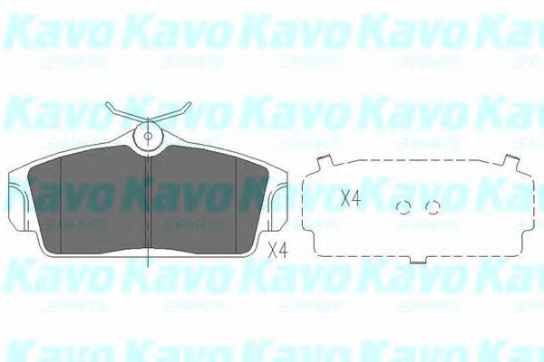 KAVO PARTS KBP-6509 Тормозные колодки для NISSAN (Ниссан) KAVO PARTS KBP-6509 Тормозные колодки для NISSAN (Ниссан)
