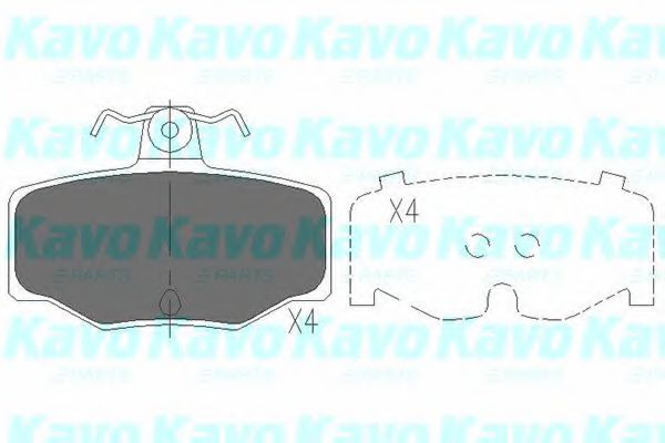 KAVO PARTS KBP-6511 Тормозные колодки для NISSAN PRIMERA (Ниссан Примера) KAVO PARTS KBP-6511 Тормозные колодки для NISSAN PRIMERA (Ниссан Примера)