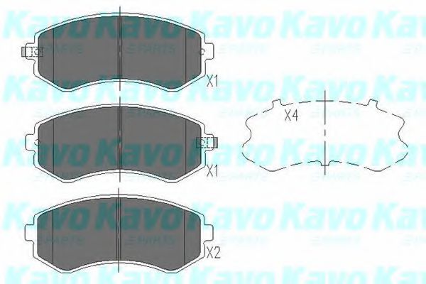 KAVO PARTS KBP-6514 Тормозные колодки для NISSAN (Ниссан) KAVO PARTS KBP-6514 Тормозные колодки для NISSAN (Ниссан)