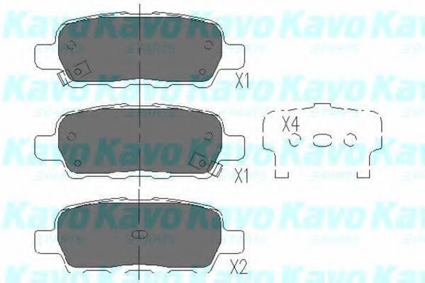 KAVO PARTS KBP-6517 Тормозные колодки для INFINITI M37 (Инфинити М37) KAVO PARTS KBP-6517 Тормозные колодки для INFINITI M37 (Инфинити М37)