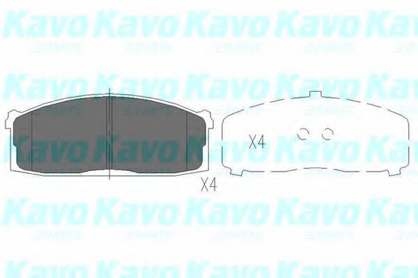 KAVO PARTS KBP-6521 Тормозные колодки для NISSAN LAUREL (Ниссан Лаурэл) KAVO PARTS KBP-6521 Тормозные колодки для NISSAN LAUREL (Ниссан Лаурэл)