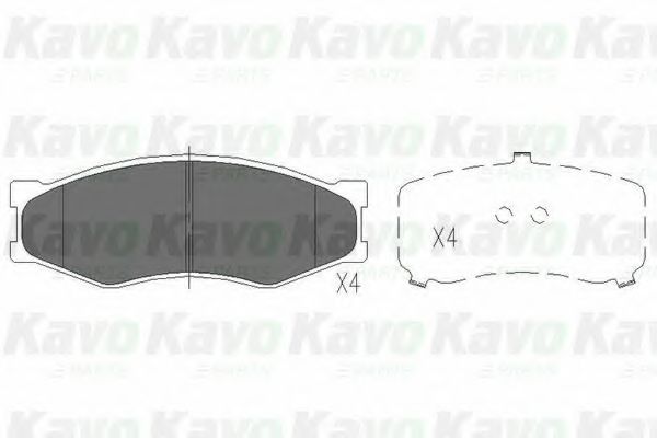 KAVO PARTS KBP-6522 Тормозные колодки для NISSAN SENTRA I (Ниссан Сэнтра и)