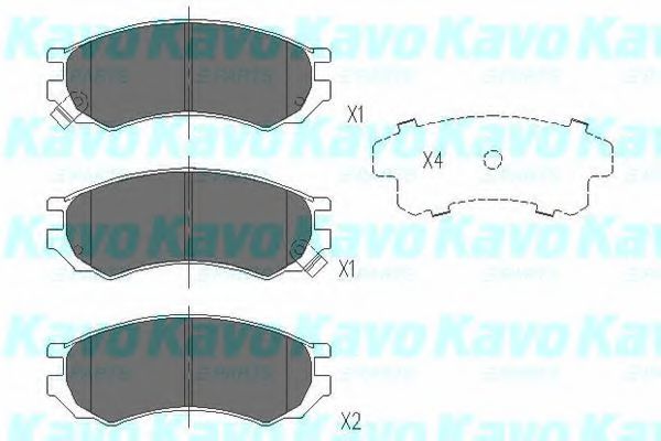 KAVO PARTS KBP-6555 Тормозные колодки для NISSAN PRIMERA (Ниссан Примера) KAVO PARTS KBP-6555 Тормозные колодки для NISSAN PRIMERA (Ниссан Примера)