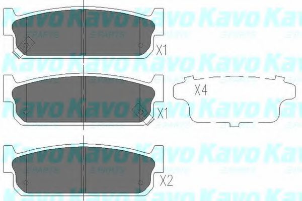 KAVO PARTS KBP-6572 Тормозные колодки для INFINITI Q45 III (Инфинити Инфинити ку 45 3) KAVO PARTS KBP-6572 Тормозные колодки для INFINITI Q45 III (Инфинити Инфинити ку 45 3)