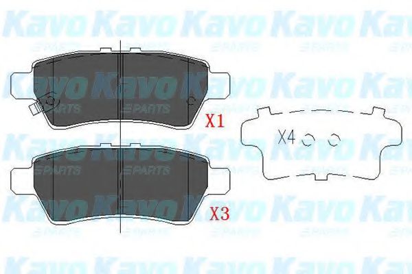 KAVO PARTS KBP-6575 Тормозные колодки для NISSAN PATHFINDER IV (Ниссан Патхфиндэр иv) KAVO PARTS KBP-6575 Тормозные колодки для NISSAN PATHFINDER IV (Ниссан Патхфиндэр иv)