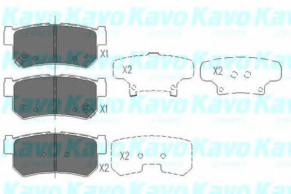 KAVO PARTS KBP-7501 Тормозные колодки для SSANGYONG KYRON (Сан-янг/санянг Кайрон) KAVO PARTS KBP-7501 Тормозные колодки для SSANGYONG KYRON (Сан-янг/санянг Кайрон)