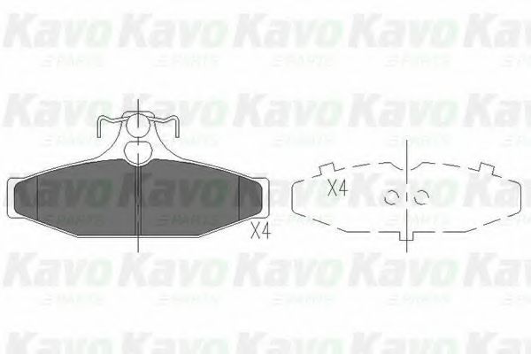 KAVO PARTS KBP-7503 Тормозные колодки для SSANGYONG MUSSO (Сан-янг/санянг Муссо) KAVO PARTS KBP-7503 Тормозные колодки для SSANGYONG MUSSO (Сан-янг/санянг Муссо)