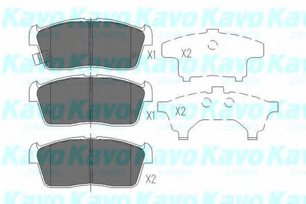 KAVO PARTS KBP-8507 Тормозные колодки для DAIHATSU BOON (Дайхатсу Боон) KAVO PARTS KBP-8507 Тормозные колодки для DAIHATSU BOON (Дайхатсу Боон)