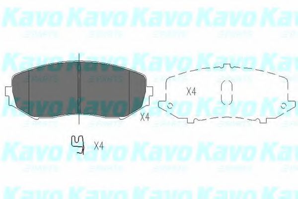 KAVO PARTS KBP-8512 Тормозные колодки для SUZUKI GRAND NOMADE II (Сузуки Гранд номадэ 2) KAVO PARTS KBP-8512 Тормозные колодки для SUZUKI GRAND NOMADE II (Сузуки Гранд номадэ 2)