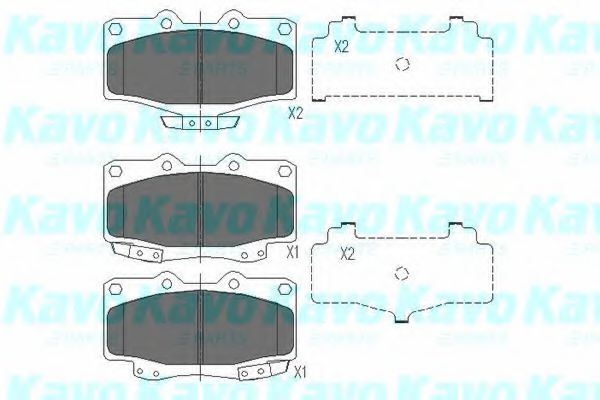 KAVO PARTS KBP-9004 Тормозные колодки для TOYOTA 4 RUNNER (Тойота/тоета 4 руннэр) KAVO PARTS KBP-9004 Тормозные колодки для TOYOTA 4 RUNNER (Тойота/тоета 4 руннэр)