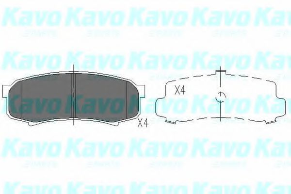 KAVO PARTS KBP-9007 Тормозные колодки для MITSUBISHI SHOGUN IV (Митсубиши/митсубиси Шогун иv) KAVO PARTS KBP-9007 Тормозные колодки для MITSUBISHI SHOGUN IV (Митсубиши/митсубиси Шогун иv)