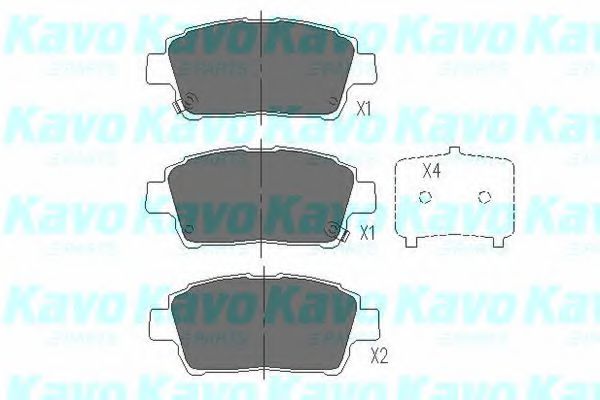 KAVO PARTS KBP-9009 Тормозные колодки для TOYOTA COROLLA VERSO (Тойота/тоета Королла версо) KAVO PARTS KBP-9009 Тормозные колодки для TOYOTA COROLLA VERSO (Тойота/тоета Королла версо)