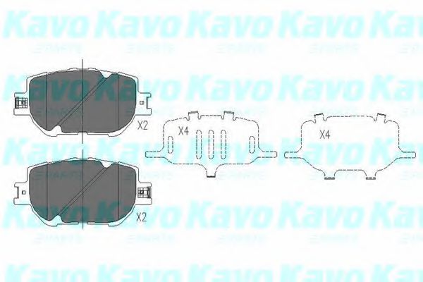 KAVO PARTS KBP-9015 Тормозные колодки для TOYOTA COROLLA VERSO (Тойота/тоета Королла версо) KAVO PARTS KBP-9015 Тормозные колодки для TOYOTA COROLLA VERSO (Тойота/тоета Королла версо)