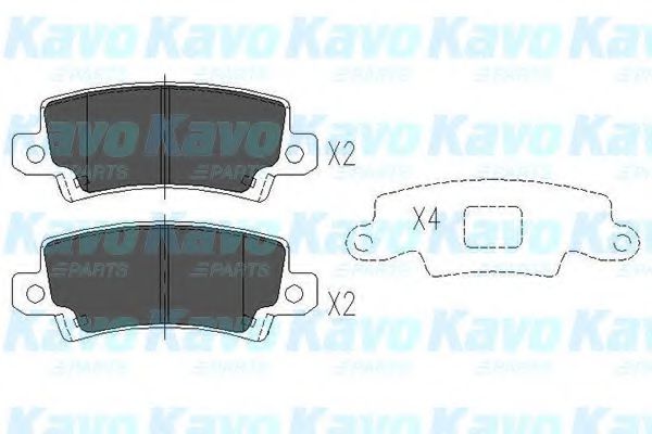 KAVO PARTS KBP-9016 Тормозные колодки для TOYOTA COROLLA VERSO (Тойота/тоета Королла версо) KAVO PARTS KBP-9016 Тормозные колодки для TOYOTA COROLLA VERSO (Тойота/тоета Королла версо)