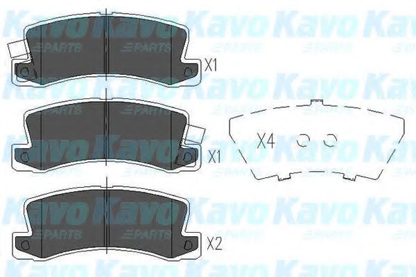 KAVO PARTS KBP-9022 Тормозные колодки для TOYOTA CARINA E (Тойота/тоета Карина е) KAVO PARTS KBP-9022 Тормозные колодки для TOYOTA CARINA E (Тойота/тоета Карина е)