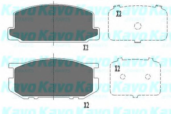 KAVO PARTS KBP-9030 Тормозные колодки для TOYOTA COROLLA SPRINTER (Тойота/тоета Cоролла спринтэр) KAVO PARTS KBP-9030 Тормозные колодки для TOYOTA COROLLA SPRINTER (Тойота/тоета Cоролла спринтэр)